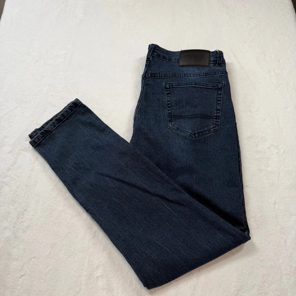 Restricted To All Slim Fit Jeans Mens 38x32 Blue Good Dark Wash Denim‎ Pants